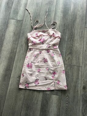 Trixxi Pink Floral Spaghetti-Strap Mini Dress love shack fancy inspired